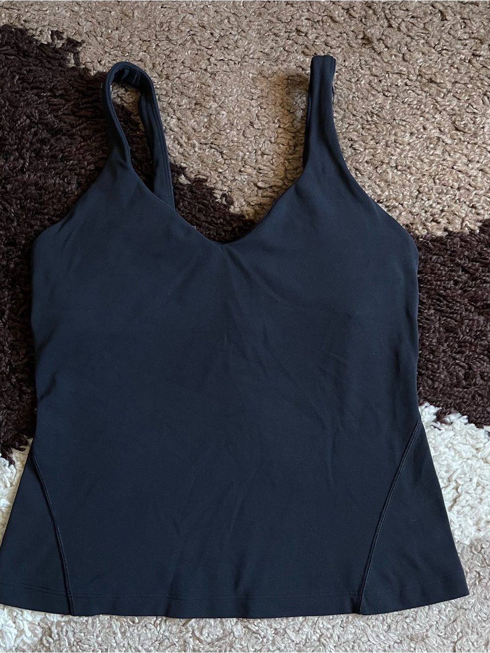 Lululemon Align Waist-Length Tank Top Sz 8 In Black - Picture 4 of 6